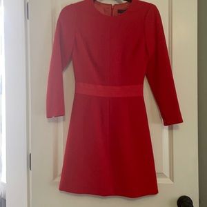 Coral J. Crew Crepe Dress